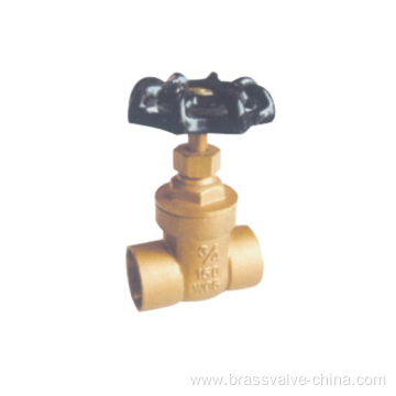 200WOG Brass solder gate valves